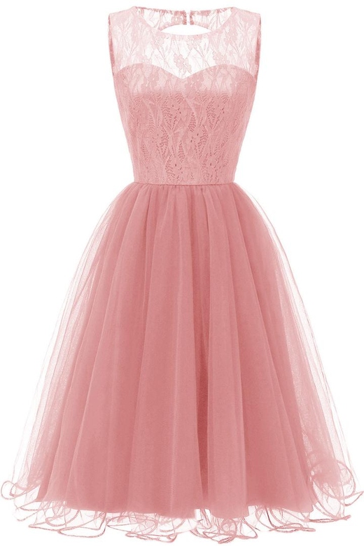 Pink Sleeveless A-Line Homecoming Sweet 16 Dress for Youthful Elegance