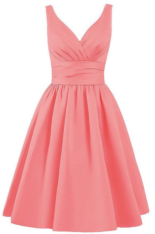 Pink Sleeveless A-Line Homecoming Dress for Simple Elegance