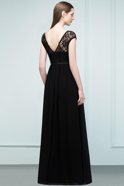 Elegant Black Jewel Sleeveless Lace Junior Bridesmaid Dresses