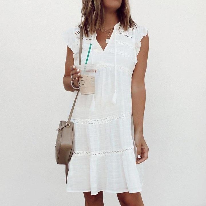 On a Day Like Today Simple White Dress for Pure Elegance