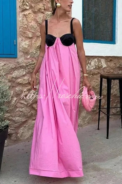 Sexy Sleeveless Backless Lace-Up Maxi