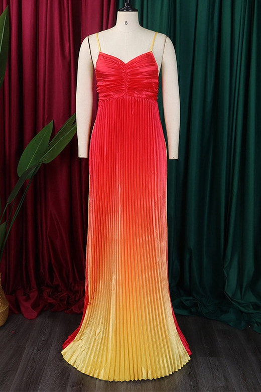 Gradient Backless Prom Gown for Dazzling Evenings