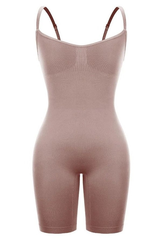 One Piece Bodysuit Shapewear to Mid Thigh for Smooth Silhouette Enhancement