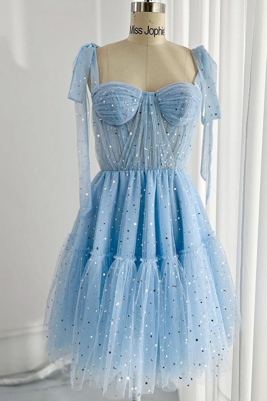 Sweetheart Sleeveless Ruched Sheer Tulle A-Line Mini Homecoming Gown