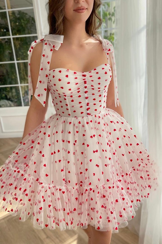 Sweetheart Sleeveless Ruched Tulle A-Line Mini Homecoming Dress