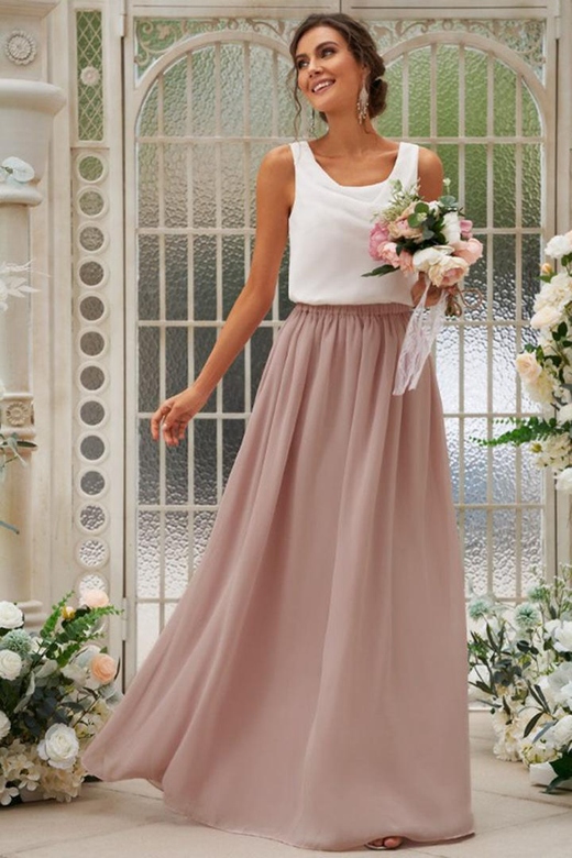 Strapless Sleeveless Ruched Tulle High Low Beach Flower Girl Gown