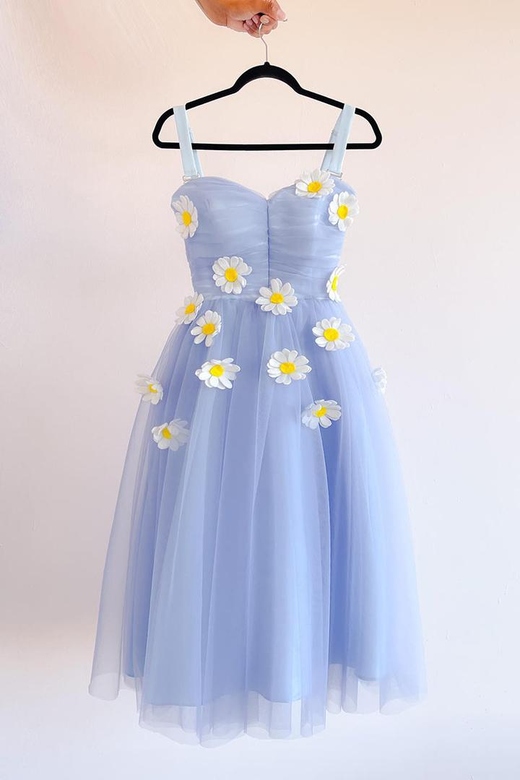 Sweetheart Floral Appliqued Ruched Tulle A-Line Mini Homecoming Gown