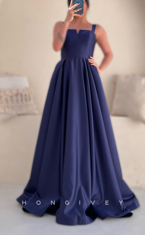 Satin A-Line Sleeveless Empire Prom Dress