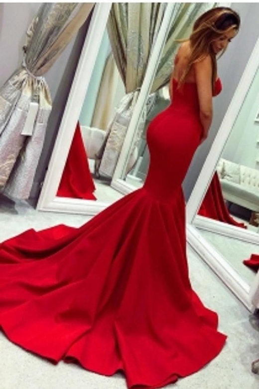 Mermaid Sweetheart Prom Dress, Floor Length Long Evening Gown Style