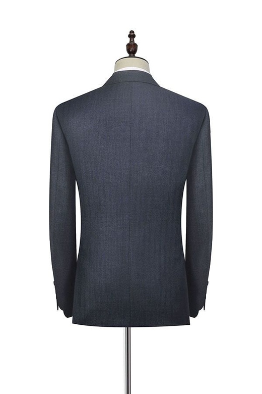 Julio Dark Grey Stripe Pattern Suits for Formal Wear