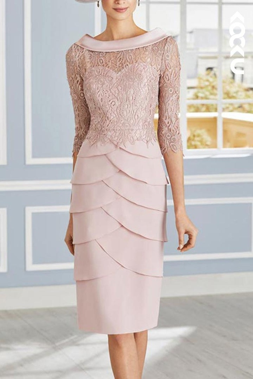 Elegant Sheath Applique Long Sleeves Open Back Dress