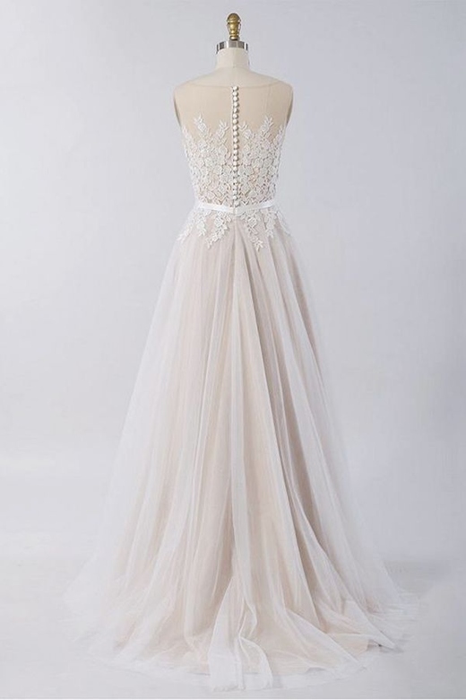 Gorgeous Sleeveless Jewel Gown with Tulle Ruffles