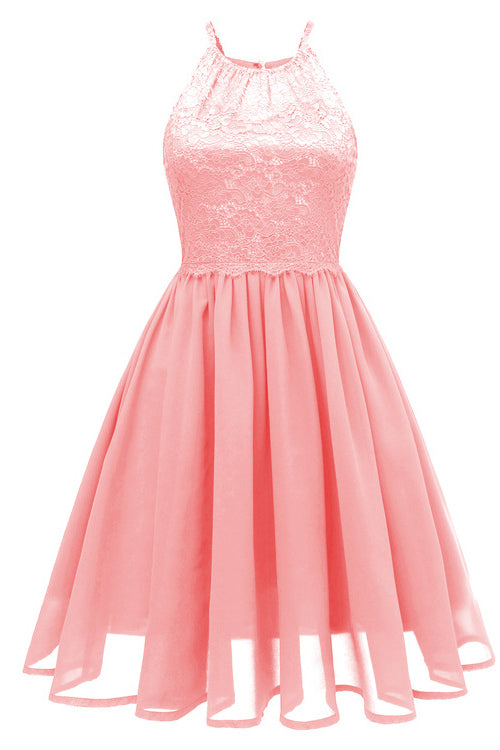 Pink Cut Out A-line Homecoming Dress for Elegant Events