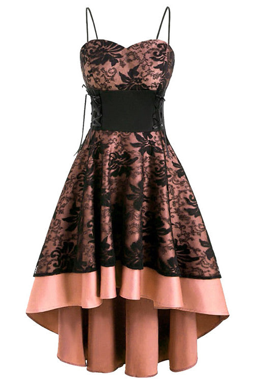 Spaghetti Straps A-Line Lace Party Dress for Delicate Charm