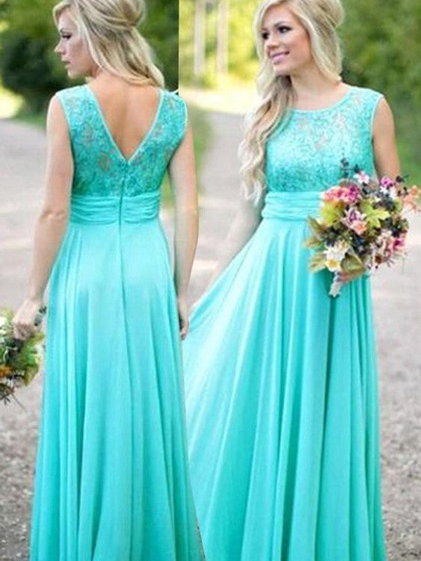 Chic Lace Chiffon Bridesmaid Dresses with Elegant Design