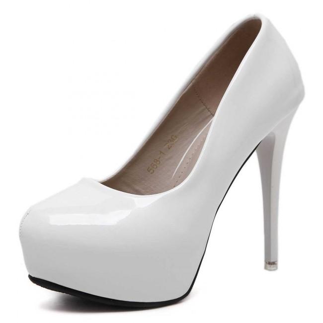 Women's Round Toe Stiletto Prom Heel Shoes