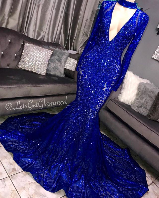 Gorgeous Spaghetti Straps Crystal Beads Evening Gown