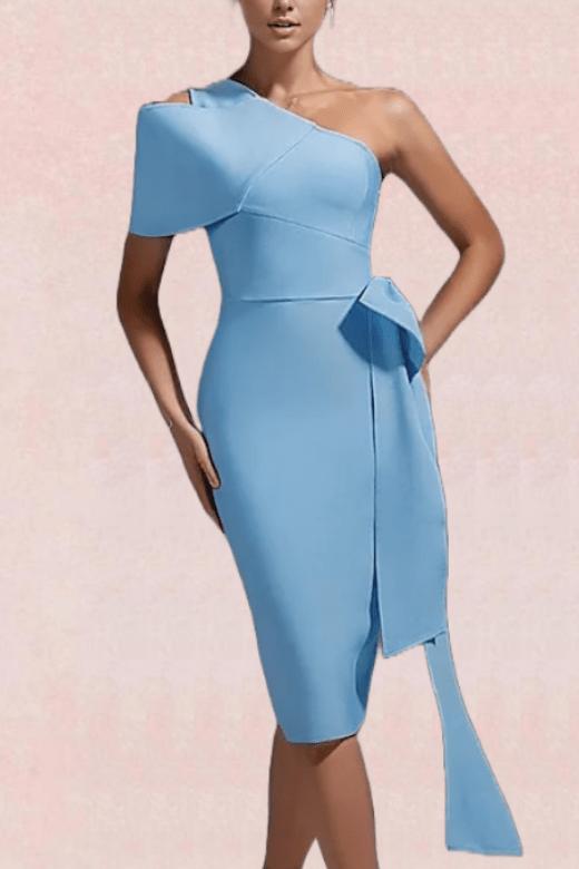 Pav Bandage Midi Dress in Sky Blue for a Cool and Calm Vibe