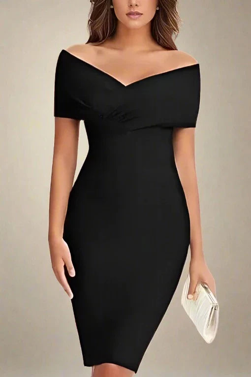 Bea Bandage Dress in Classic Black for a Timeless and Elegant Design