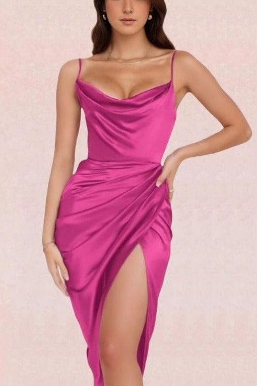 Angela Bodycon Dress in Hot Pink for a Vibrant and Playful Style