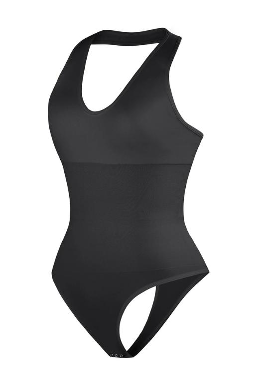 Halter Neck One Piece Bodysuit Shapewear with Thong for a Flattering and Supportive Silhouette